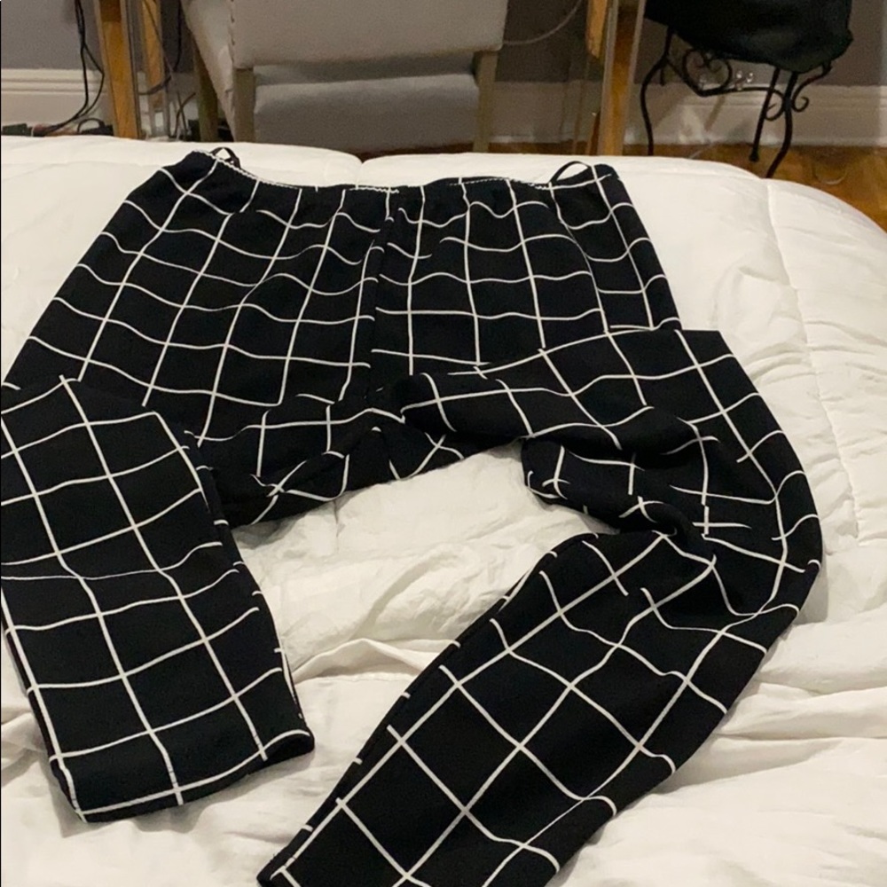 Plaid leggings